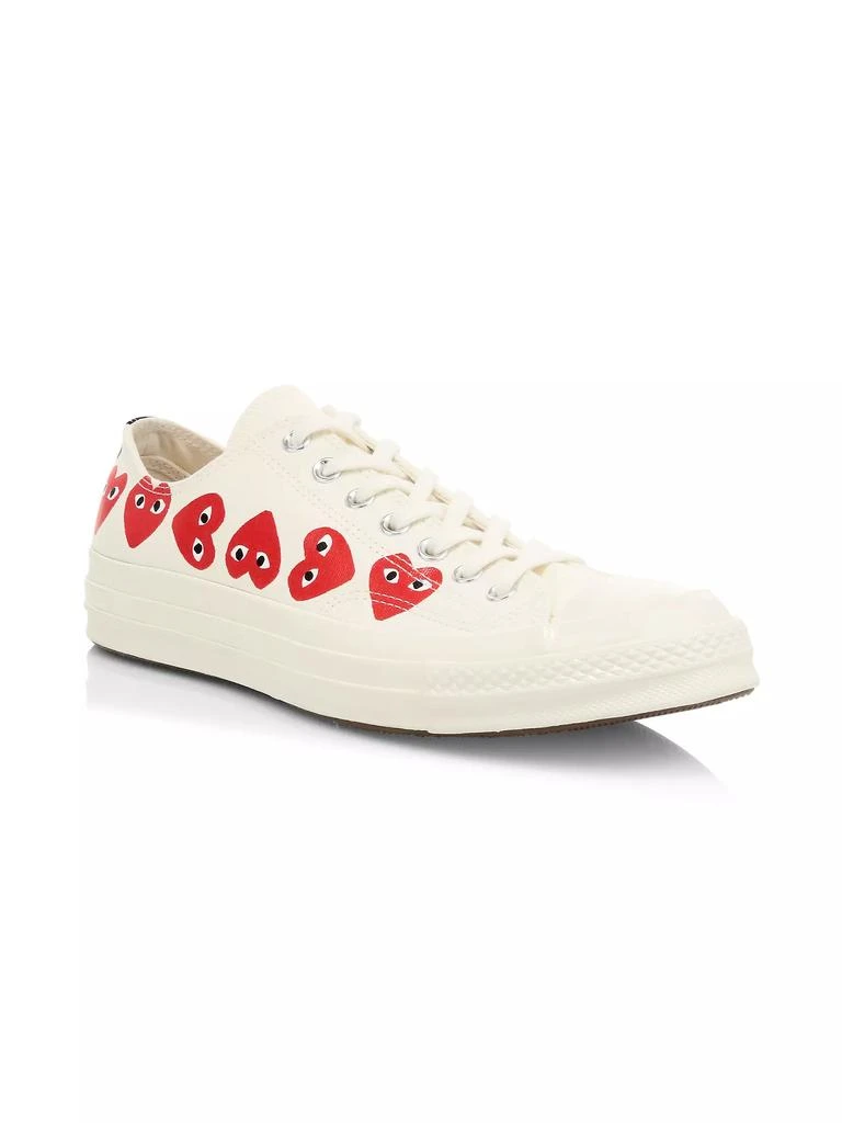 商品Comme des Garcons|CdG PLAY x Converse Unisex Chuck Taylor All Star Multi Heart Low-Top Sneakers,价格¥1117,第2张图片详细描述