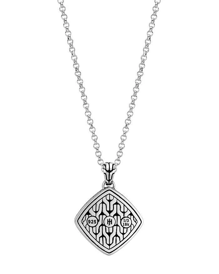 商品John Hardy|18K Yellow Gold & Sterling Silver Classic Chain Sugarloaf Pendant Necklace, 18",价格¥2687,第2张图片详细描述