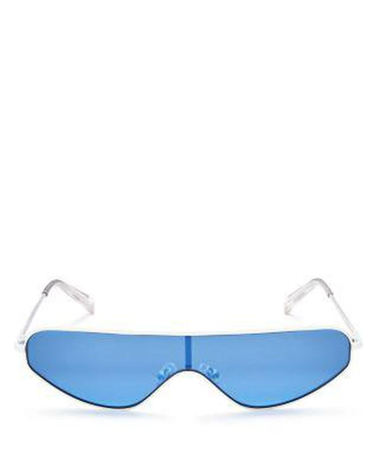 商品KENDALL & KYLIE|KENDALL and KYLIE Women's Surfer Mirrored Shield Sunglasses, 63mm,价格¥357,第1张图片