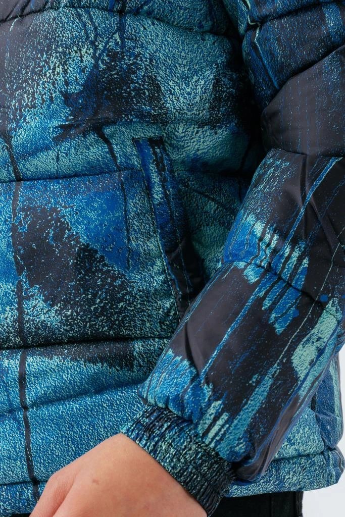 商品HYPE BOYS|HYPE BLUE GRAFFITI BOYS PUFFER JACKET,价格¥506,第5张图片详细描述