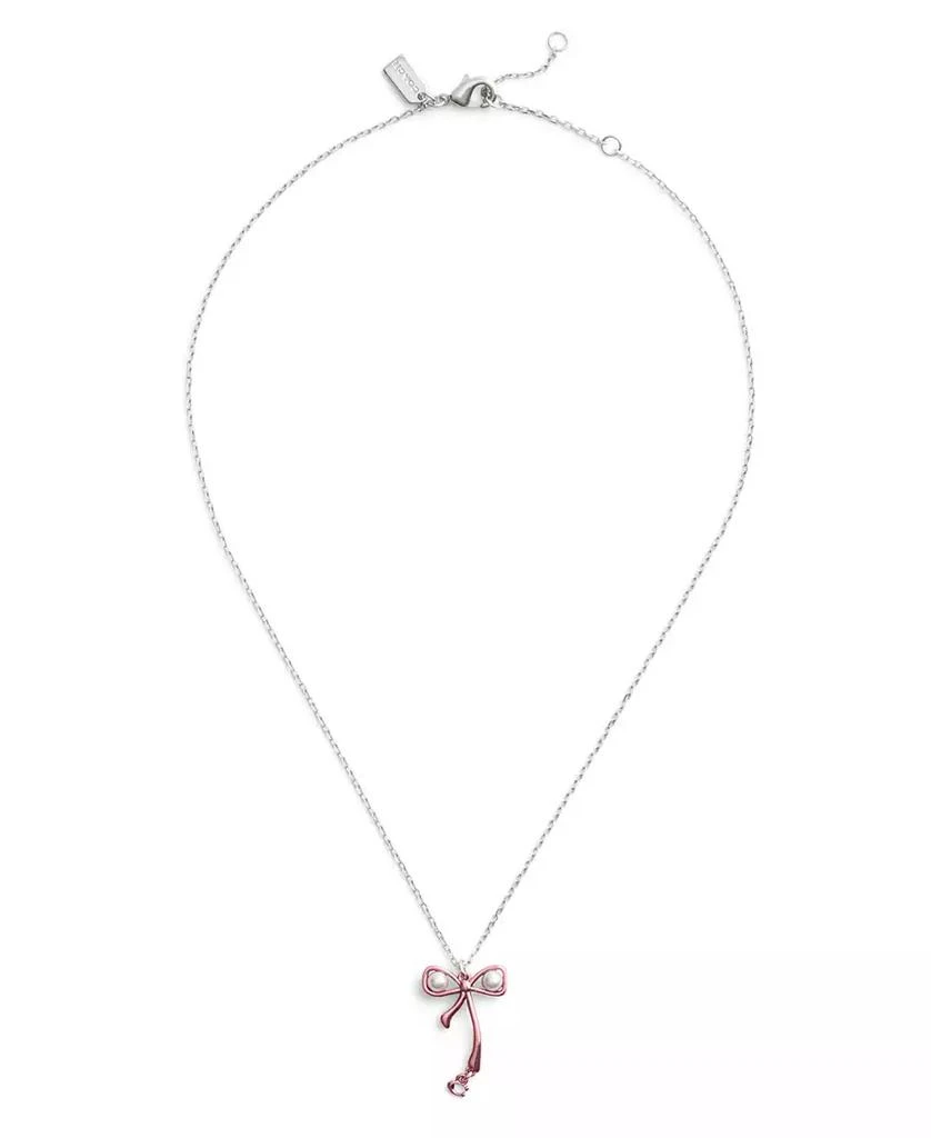 商品Coach|Faux Cultivated Pearl Bowtique Pendant Necklace,价格¥711,第1张图片