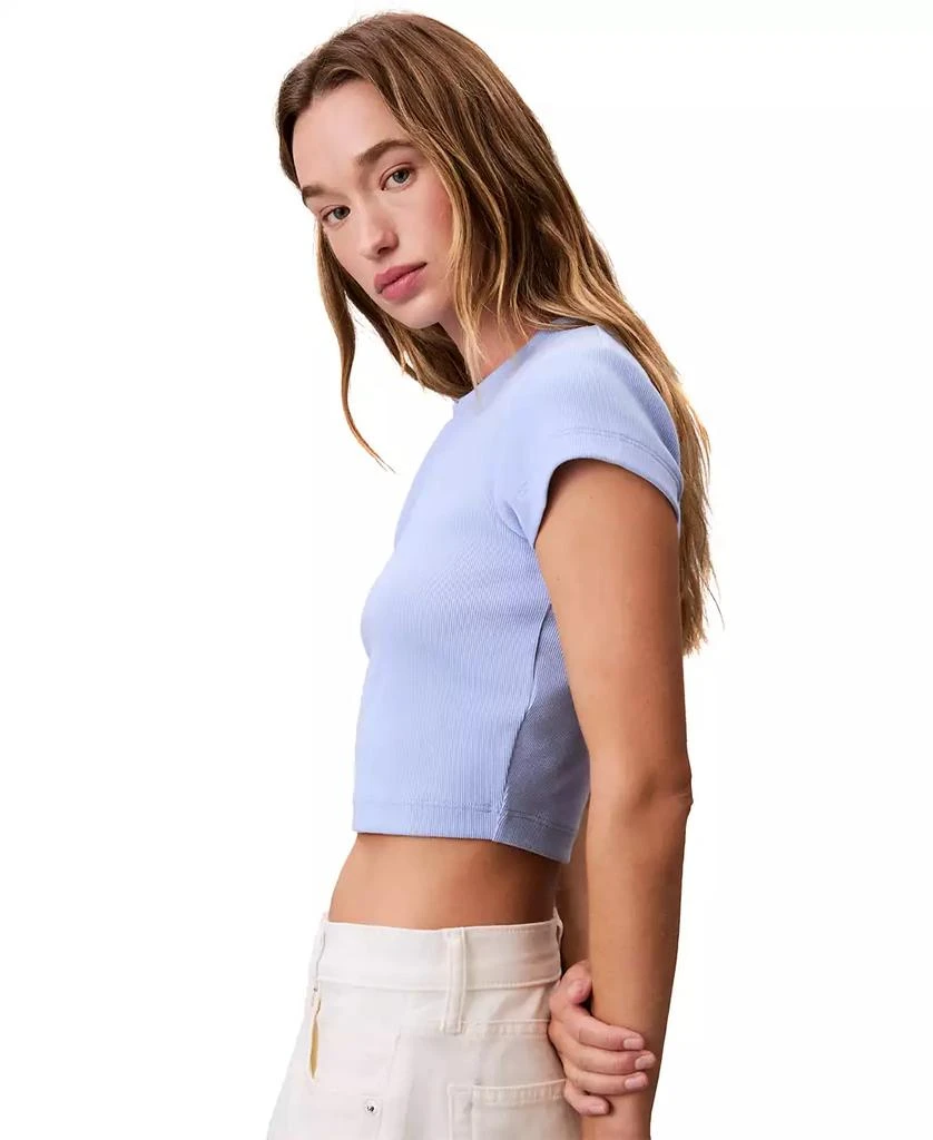 商品Calvin Klein|Women's Monogram Logo Baby T-Shirt,价格¥109,第4张图片详细描述