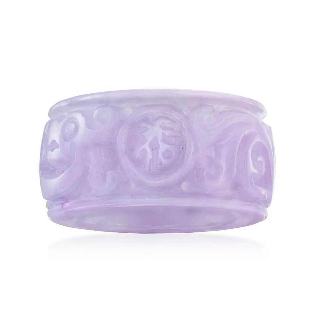 商品Ross-Simons|Lavender Jade "Good Fortune" Ring,价格¥829,第1张图片