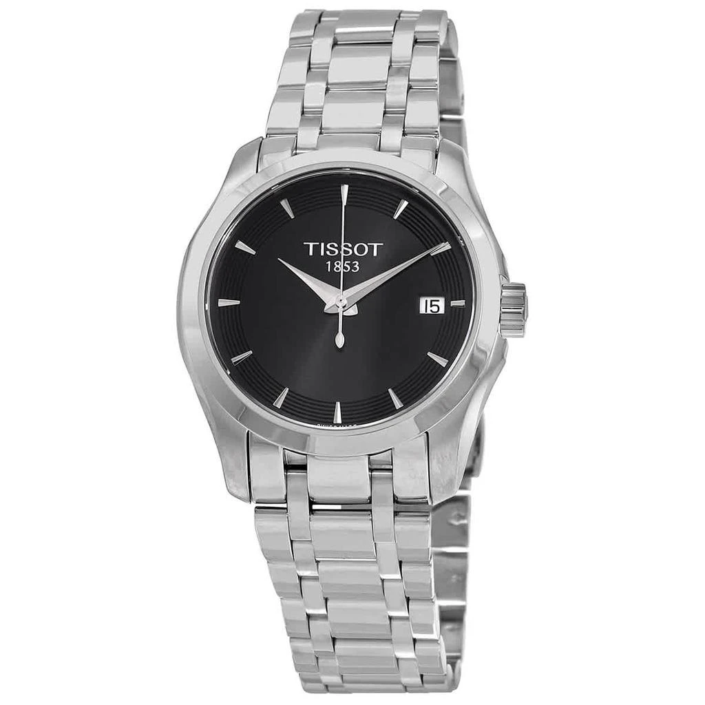 商品Tissot|Couturier Quartz Black Dial Ladies Watch T035.210.11.051.01,价格¥1183,第1张图片