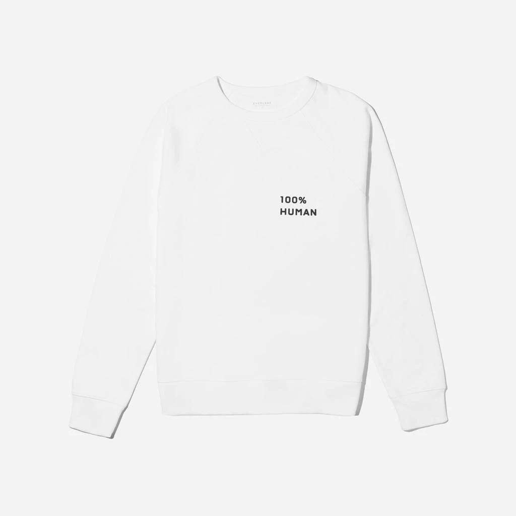 商品Everlane|The 100% Human Unisex French Terry Sweatshirt in Small Print,价格¥369,第4张图片详细描述