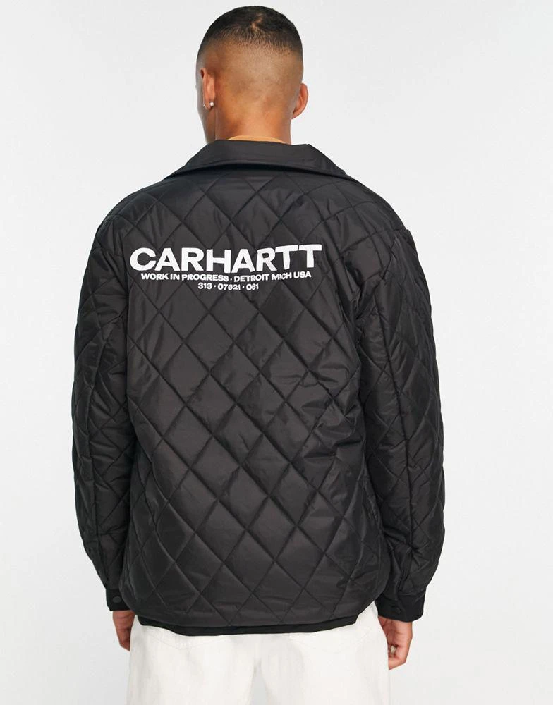 商品Carhartt WIP|Carhartt WIP madera reverisble quilted jacket in black,价格¥2130,第2张图片详细描述