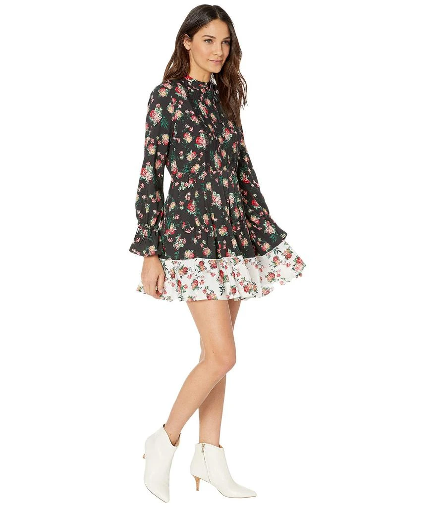 商品Juicy Couture|Faded Floral Print Mix Pleated Dress,价格¥295,第4张图片详细描述