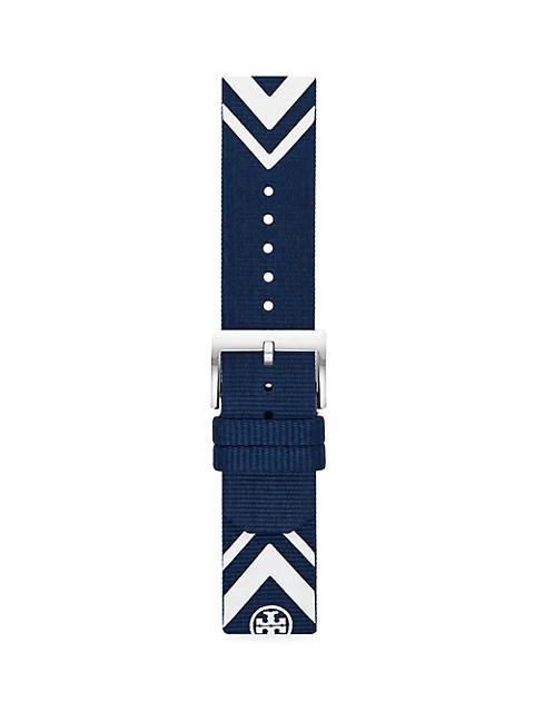 商品Tory Burch|TB Apple Strap Chevron-Print Grosgrain Apple Watch® Band,价格¥705,第4张图片详细描述