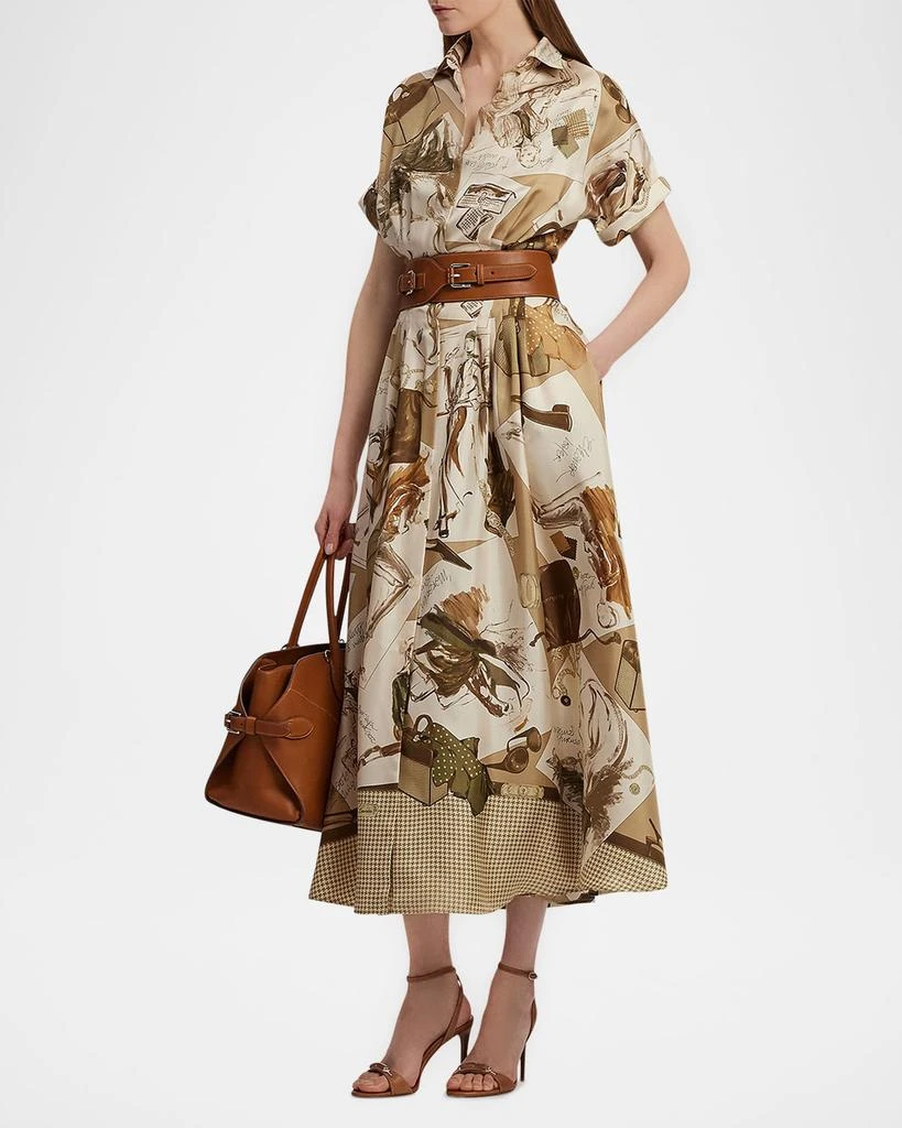 Donatella Multi Diary of a Collection Silk Shirtdress 商品