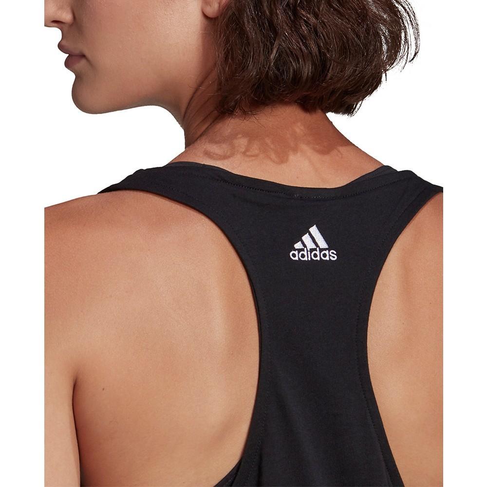 商品Adidas|Women's Cotton Essentials Loose Logo Tank Top,价格¥136-¥163,第5张图片详细描述