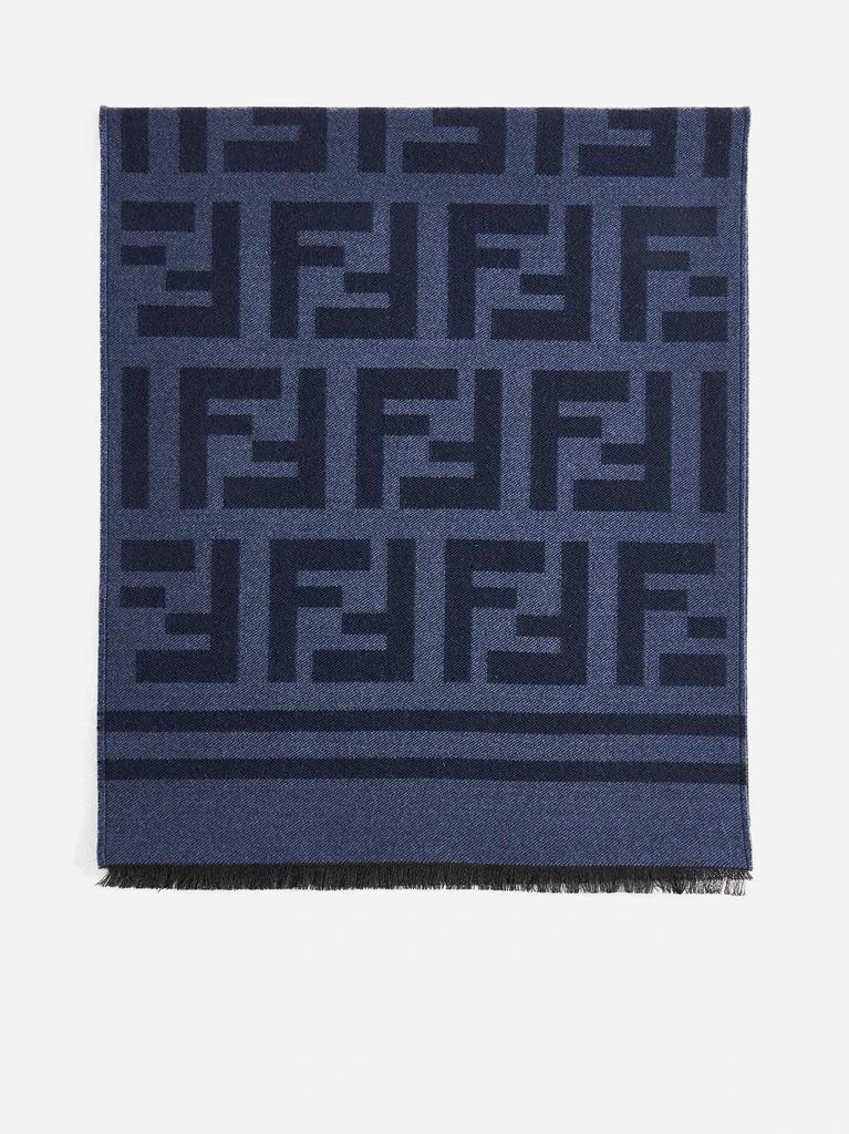 商品Fendi|Macro FF wool and silk scarf,价格¥4469,第1张图片