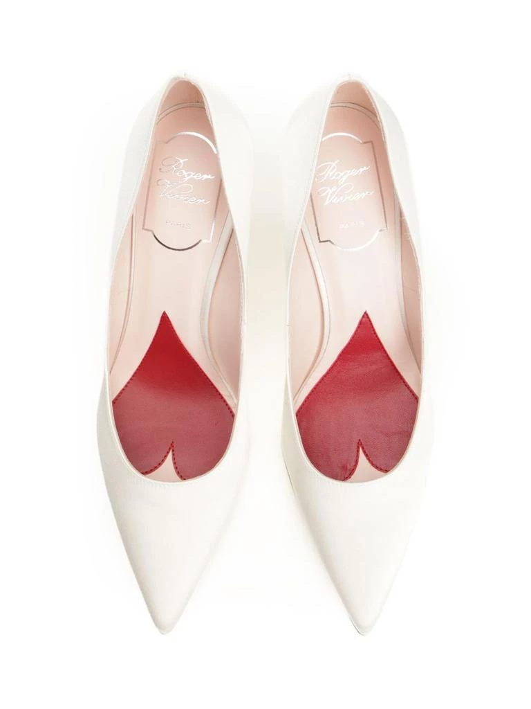 商品Roger Vivier|Jewel Heel Pumps Beige,价格¥8049,第4张图片详细描述
