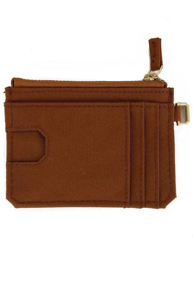 商品Carhartt|Nylon Duck Zippered Card Keeper Wallet - Carhartt Brown,价格¥219,第2张图片详细描述