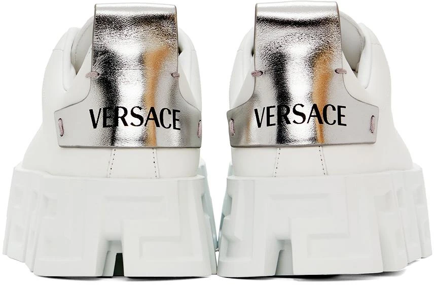 商品Versace|White & Silver 'Greca' Sneakers,价格¥6937,第2张图片详细描述