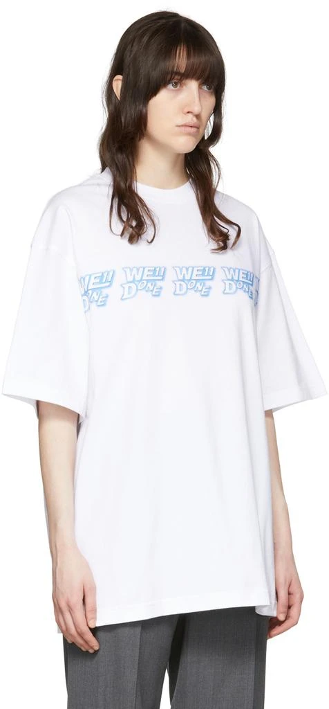 商品We11done|White Cotton T-Shirt,价格¥1221,第2张图片详细描述