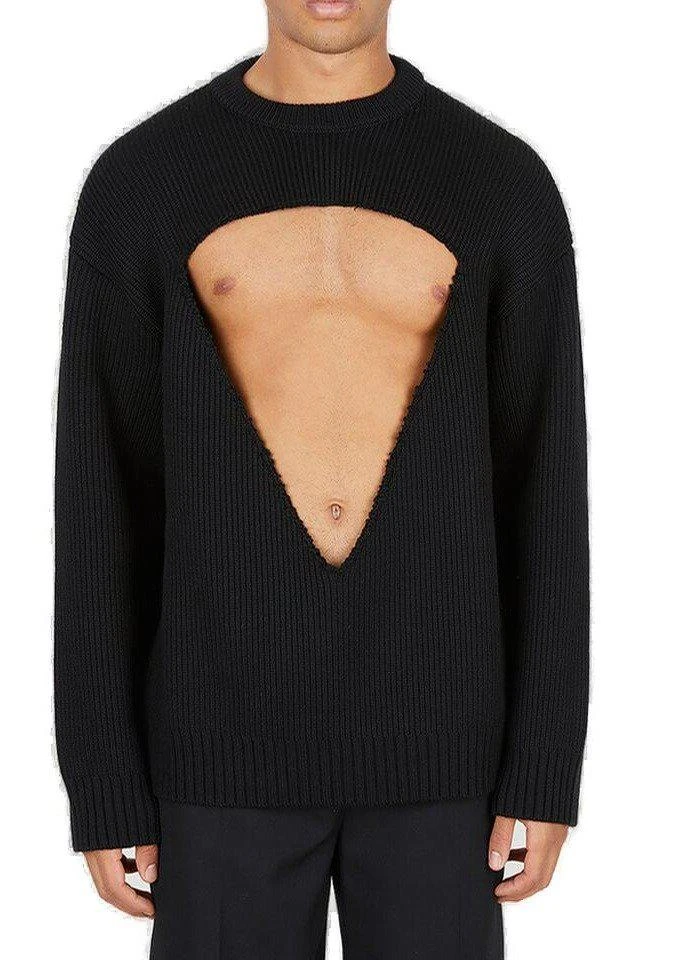 商品Burberry|Burberry Cut Out Long-Sleeved Sweater,价格¥7802,第1张图片