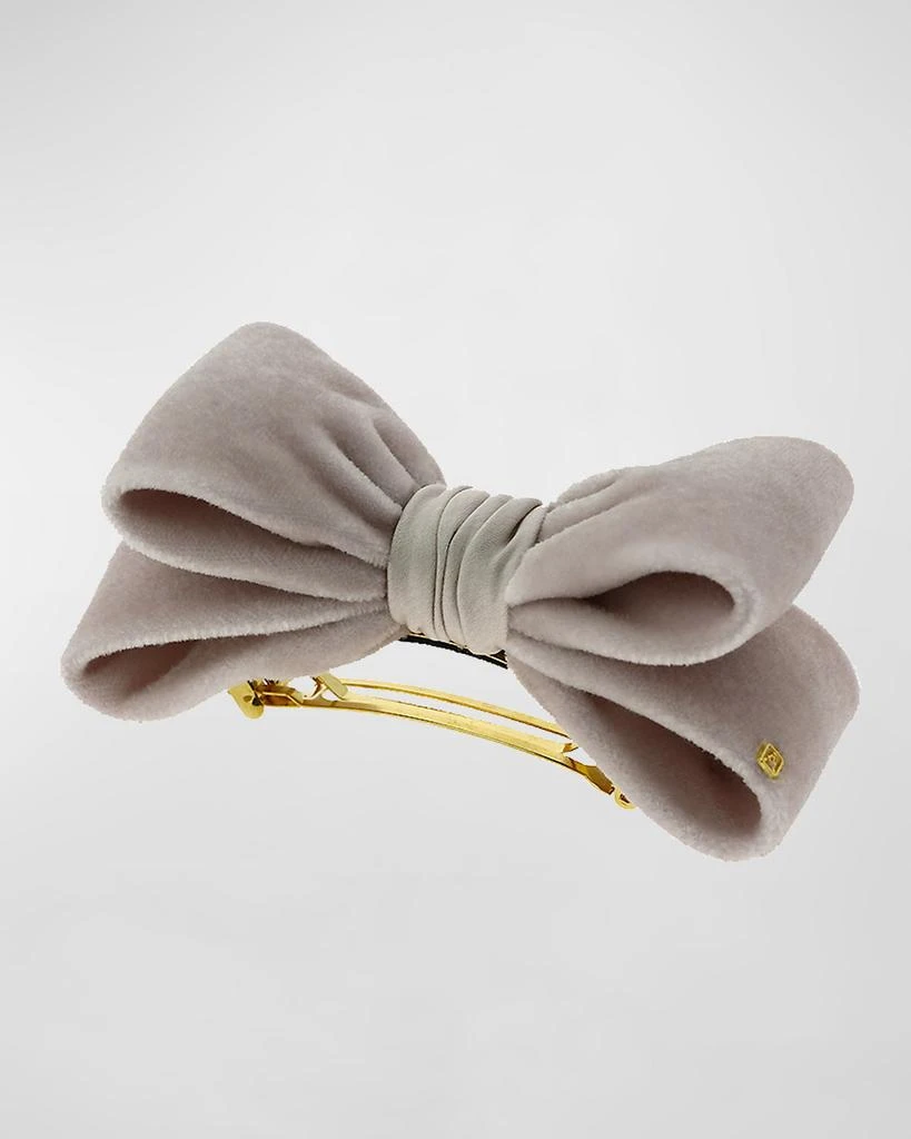 商品Alexandre de Paris|Velvet Bow Barrette,价格¥1698,第1张图片