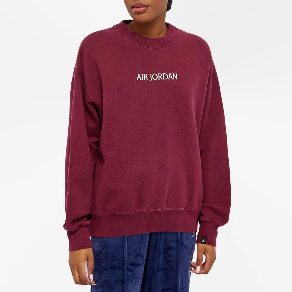 商品Jordan|Air Jordan W Wordmark Fleece Crew Sweat,价格¥478,第2张图片详细描述