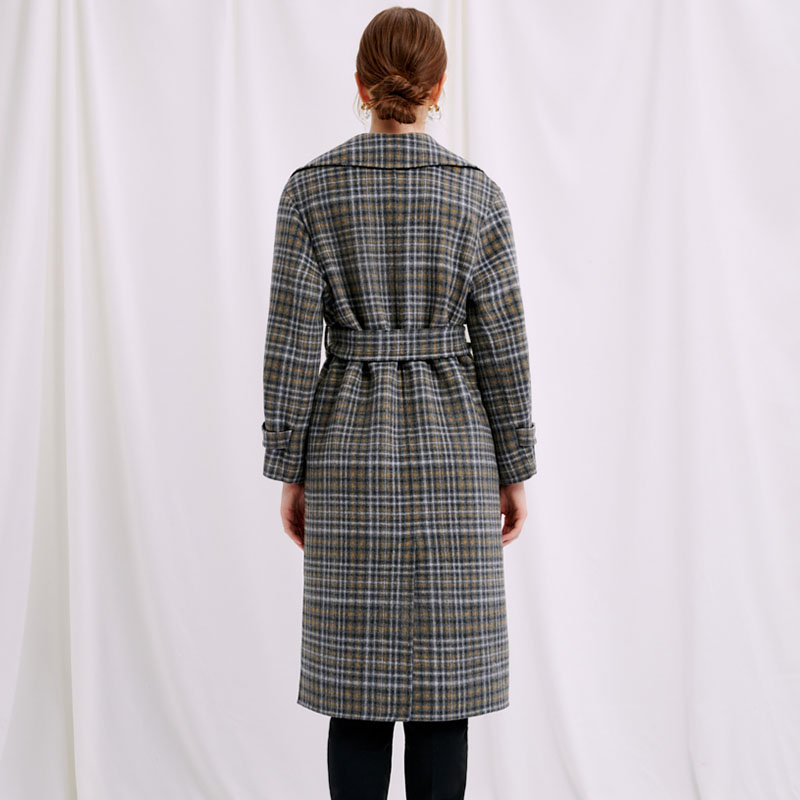 Enola Wool Coat - Plaid | Enola羊毛大衣 - 格纹商品第6张图片规格展示