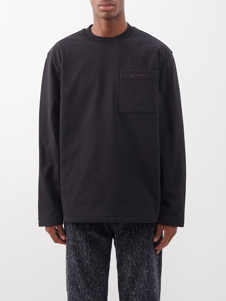 商品Jacquemus|Bricciola cotton-jersey long-sleeved T-shirt,价格¥2529,第1张图片
