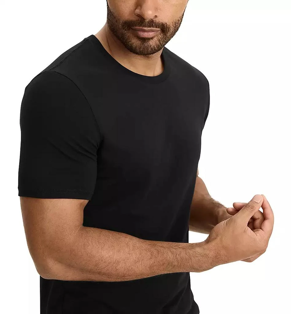 商品Jockey|Men's Stretch Short-Sleeve Crewneck T-Shirts, Pack of 3,价格¥159,第2张图片详细描述