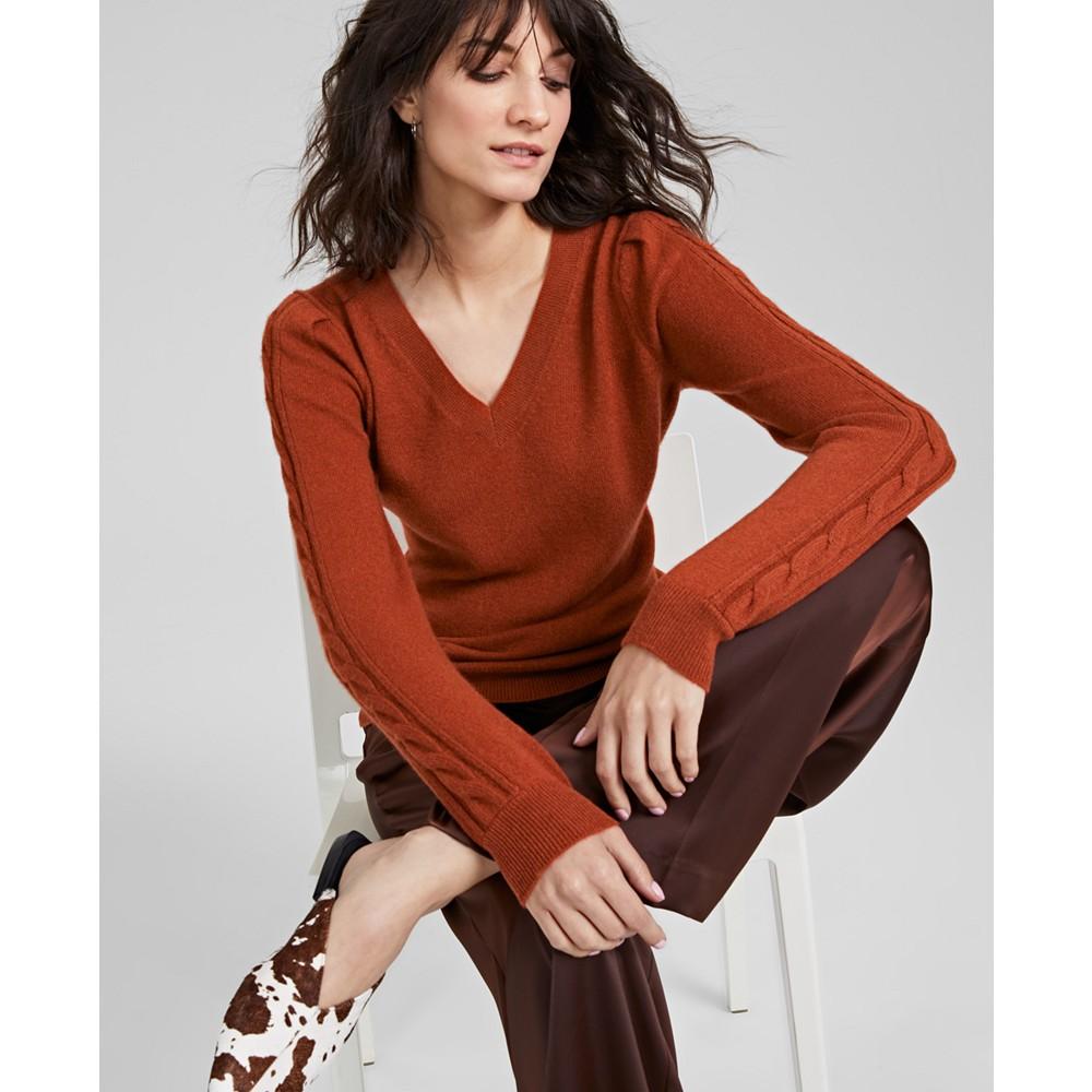 Women's 100% Cashmere Sweater, Created for Macy's商品第1张图片规格展示