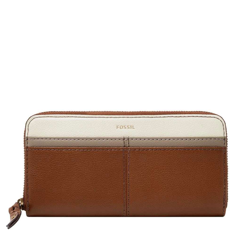 商品Fossil|Tara Leather Zip Around Clutch,价格¥751,第1张图片