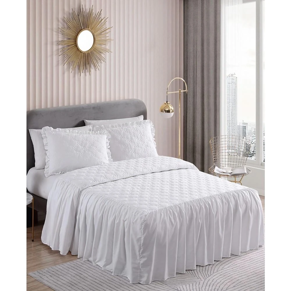 商品Betsey Johnson|2 Piece Solid Microfiber Bedspread Set,价格¥798,第2张图片详细描述