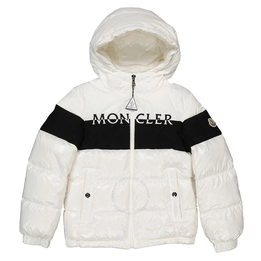 商品Moncler|Boys White Laotari Down Puffer Jacket,价格¥4542,第1张图片