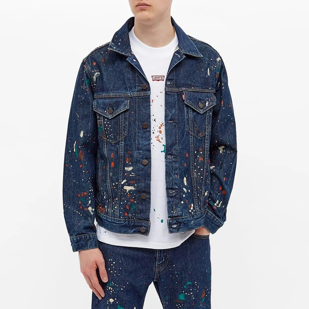 商品Levi's|END. x Levi'sÂ® 'Painted' Selvedge Trucker Jacket,价格¥761,第5张图片详细描述