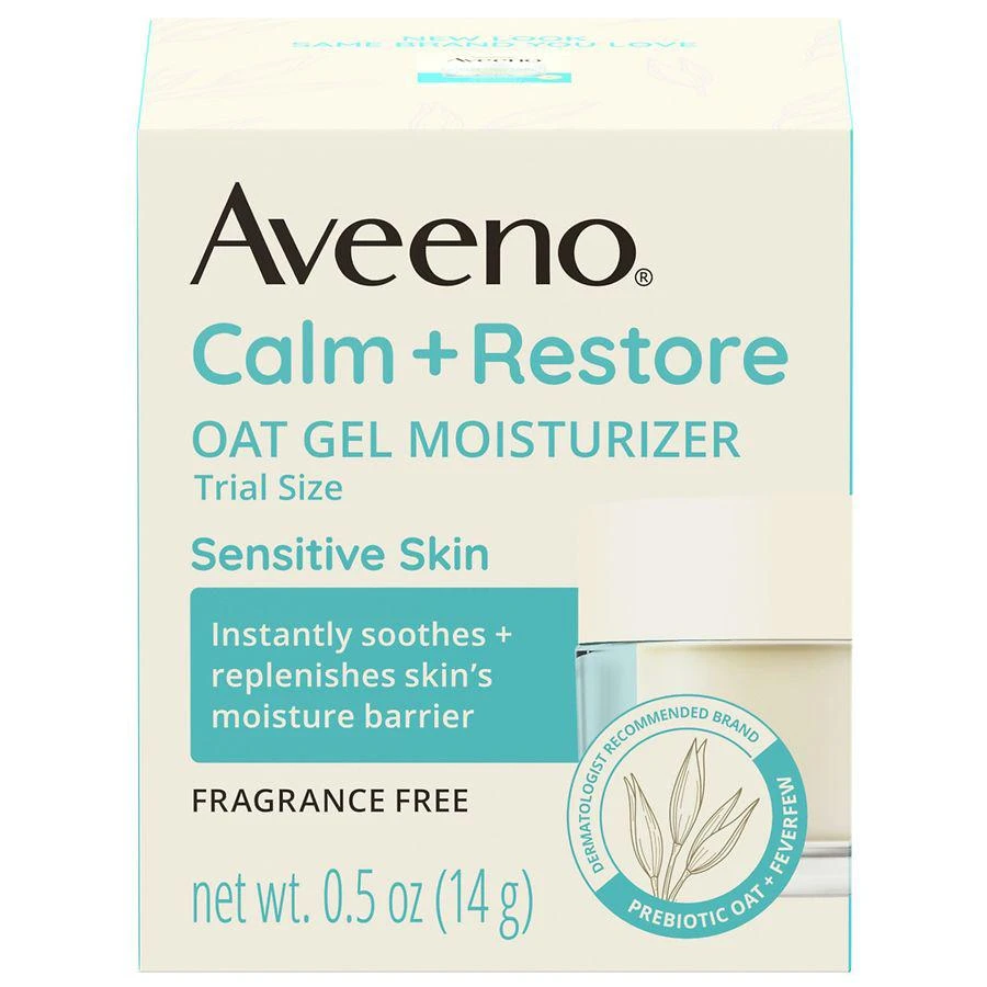 商品Aveeno|Calm + Restore Oat Gel Face Moisturizer, Sensitive Skin,价格¥87,第3张图片详细描述