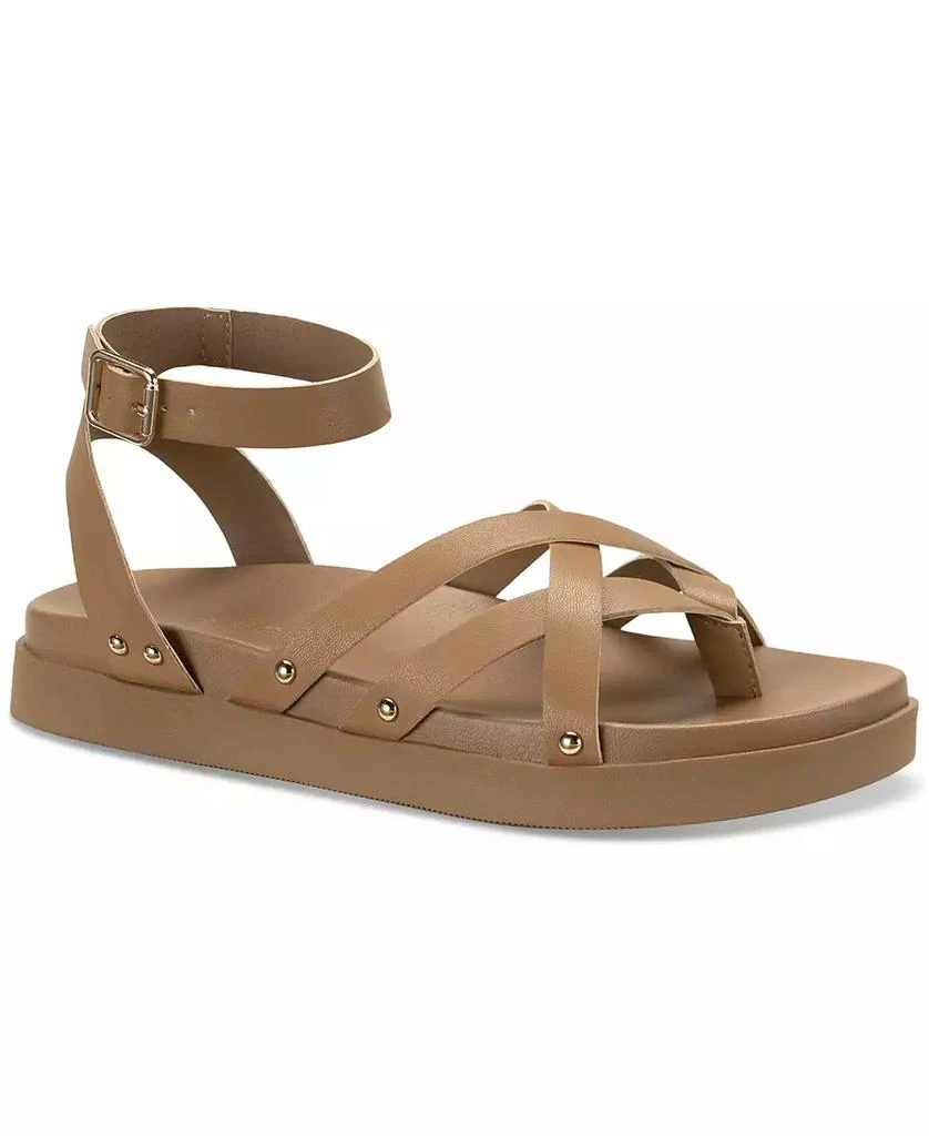 商品Sun + Stone|Women's Finchh Strappy Footbed Sandals, Created for Macy's,价格¥276,第1张图片