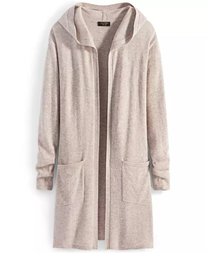 商品Charter Club|Women's 100% Cashmere Open-Front Hoodie, Created for Macy's,价格¥760,第4张图片详细描述