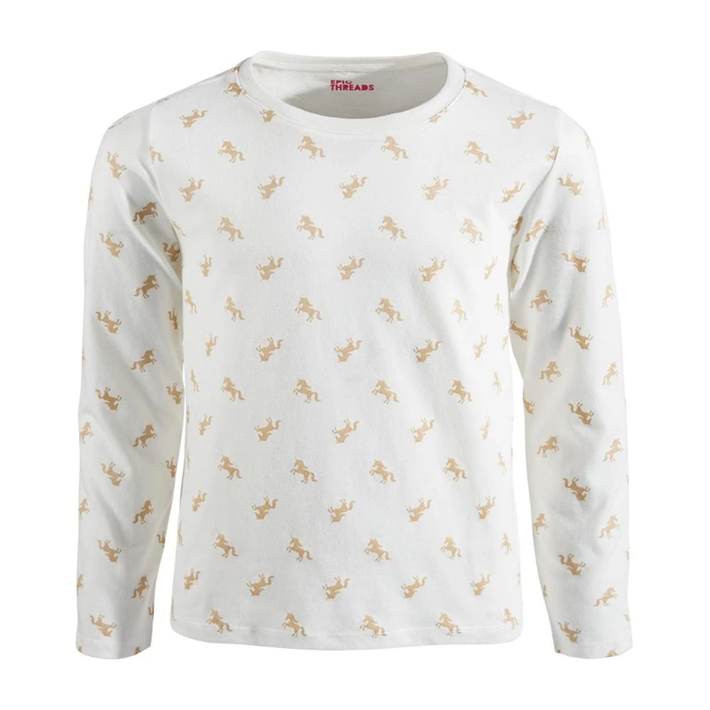 商品Epic Threads|Little Girls Unicorn-Print Top, Created For Macy's,价格¥26,第1张图片