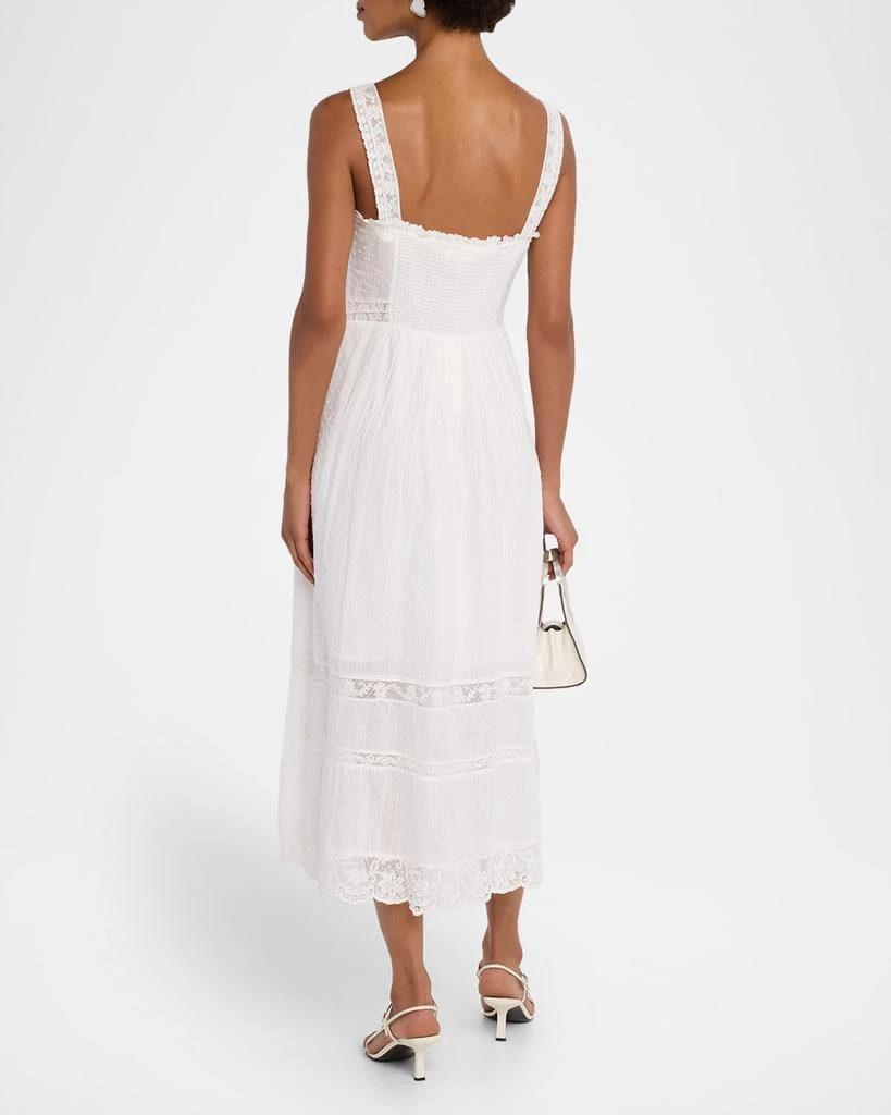 商品LOVESHACKFANCY|Judalon Cotton Midi Dress,价格¥3052,第3张图片详细描述