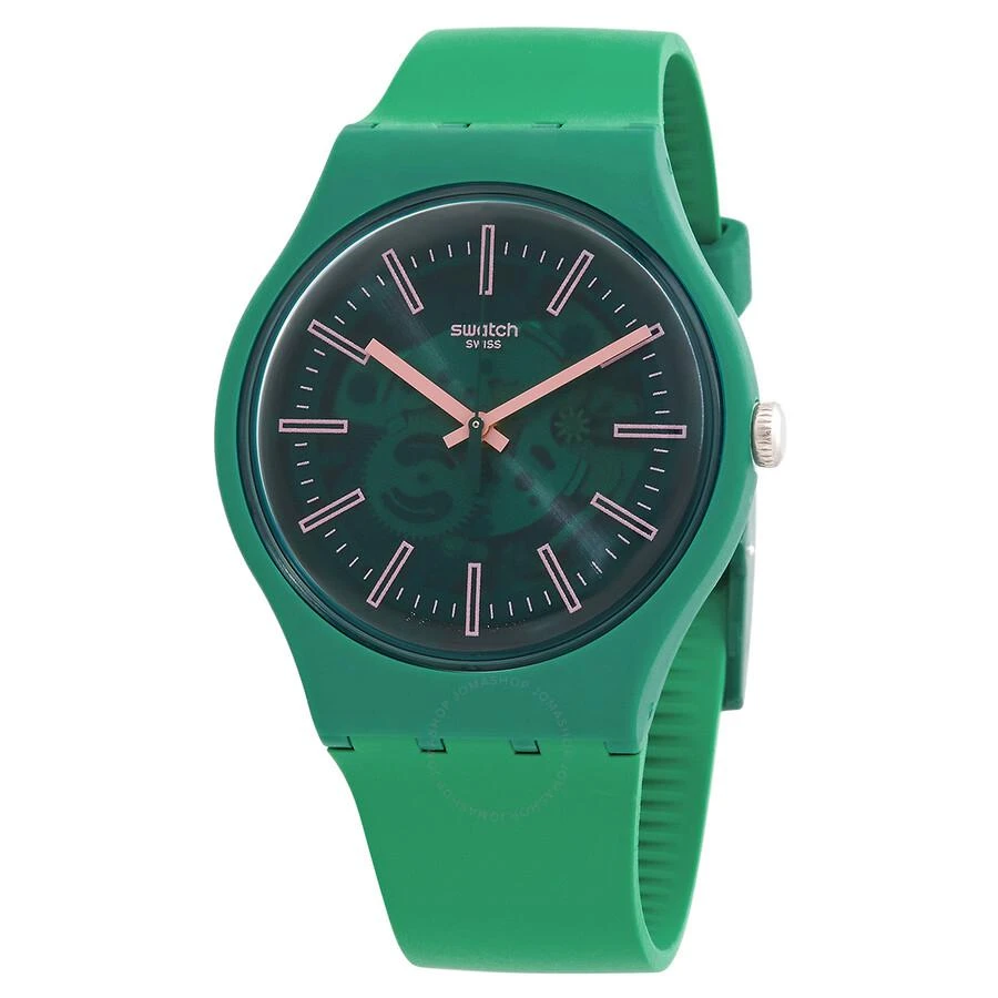 商品Swatch|Swatch Sunbrush Grass Quartz Green Dial Men's Watch SO29G100,价格¥503,第1张图片