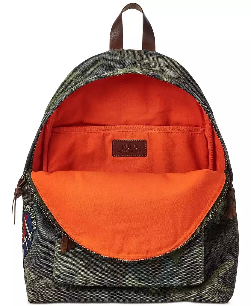 商品Ralph Lauren|Men's Tiger-Patch Camo Canvas Backpack,价格¥908,第3张图片详细描述