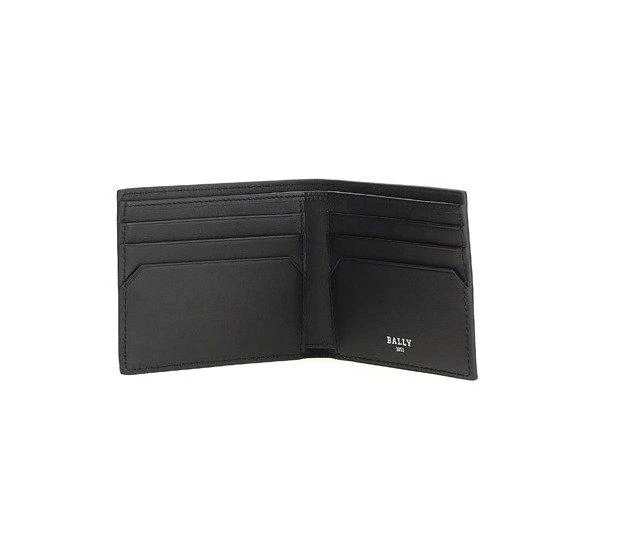 商品Bally|Bally Bevye Logo Plaque Bi-Fold Wallet,价格¥1614,第2张图片详细描述