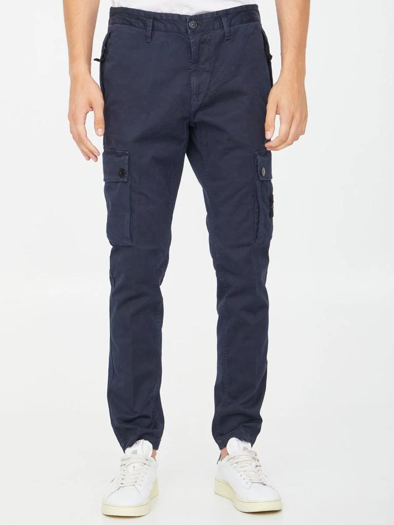 商品Stone Island|Blue cargo trousers,价格¥2486,第1张图片