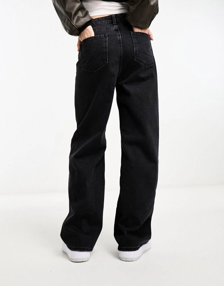 商品ONLY|Only Maisie low waited baggy wide leg jeans in washed black,价格¥169,第2张图片详细描述