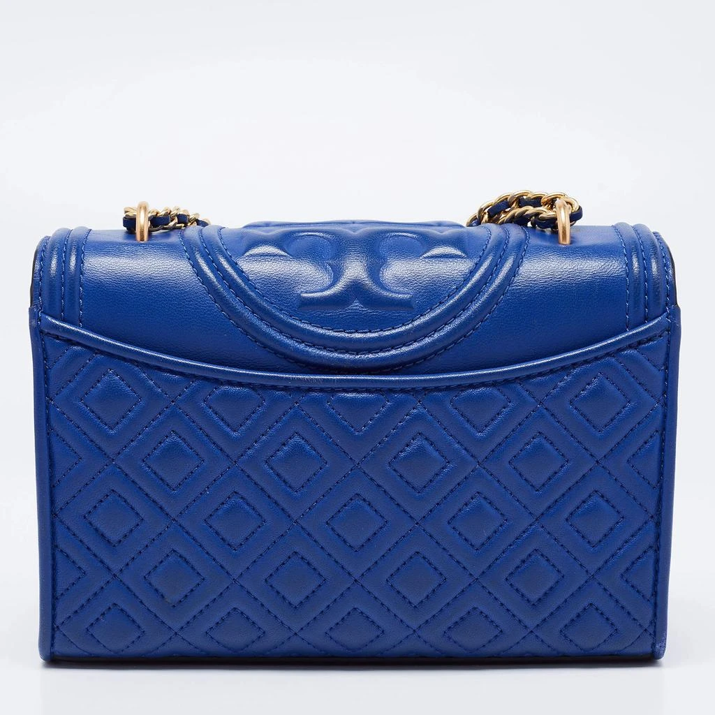 商品[二手商品] Tory Burch|Tory Burch Royal Blue Leather Small Fleming Crossbody Bag,价格¥2869,第4张图片详细描述