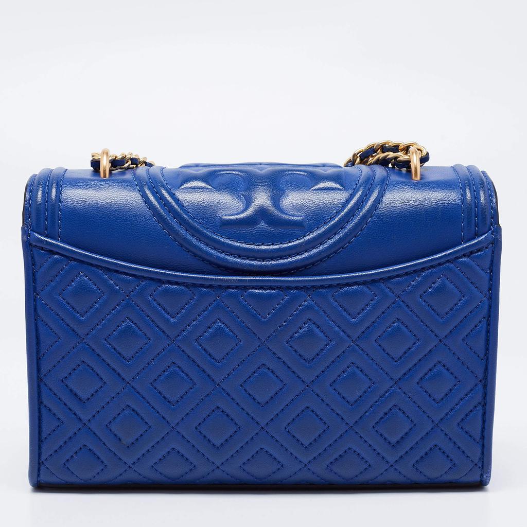 商品[二手商品] Tory Burch|Tory Burch Royal Blue Leather Small Fleming Crossbody Bag,价格¥2911,第6张图片详细描述