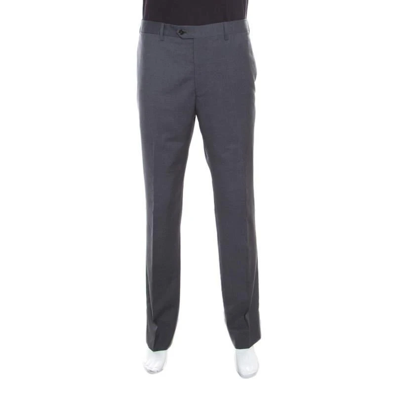 商品[二手商品] Armani|Armani Collezioni Grey Wool Tailored Trousers 4XL,价格¥886,第1张图片