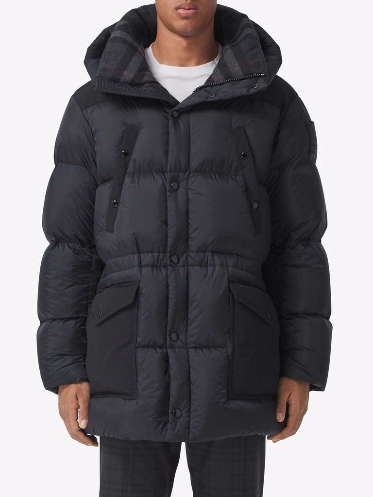 商品Burberry|BURBERRY logo appliqué nylon puffer coat,价格¥12484,第6张图片详细描述