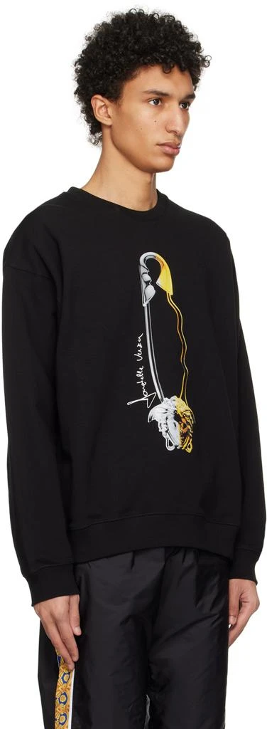 商品Versace|Black Safety Pin Sweatshirt,价格¥7004,第2张图片详细描述