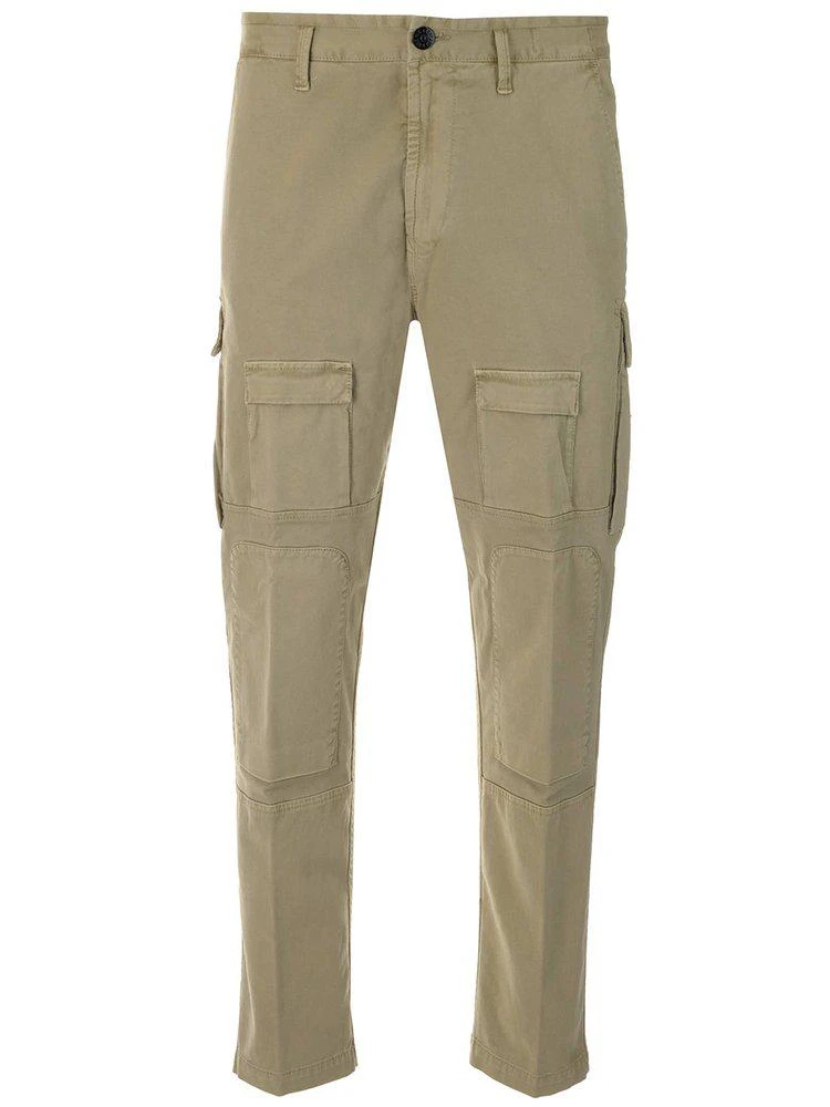 商品Stone Island|Stone Island Logo-Patch Straight Leg Trousers,价格¥2387,第1张图片