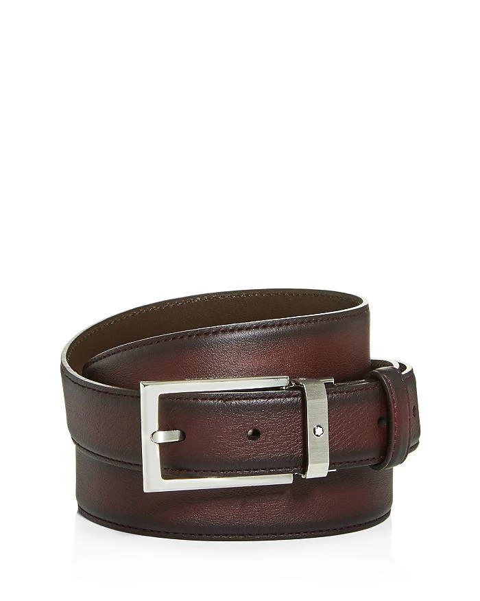 商品MontBlanc|Men's Burnished Leather Belt,价格¥3067,第1张图片