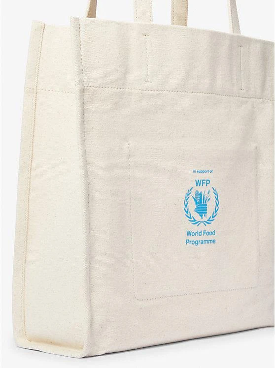 商品Michael Kors|Watch Hunger Stop Recycled Cotton Canvas Tote Bag,价格¥722,第2张图片详细描述