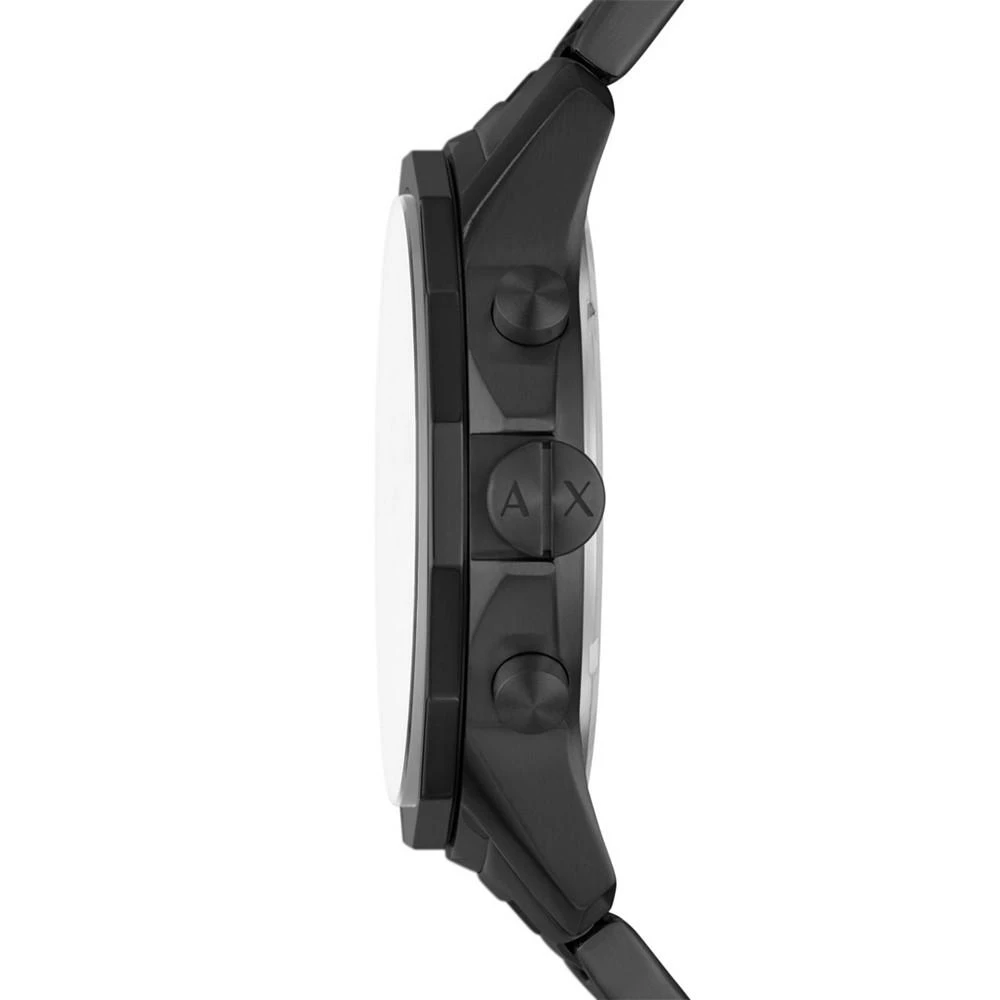 商品Armani Exchange|Men's Chronograph Black Stainless Steel Bracelet Watch 44mm,价格¥1657,第4张图片详细描述