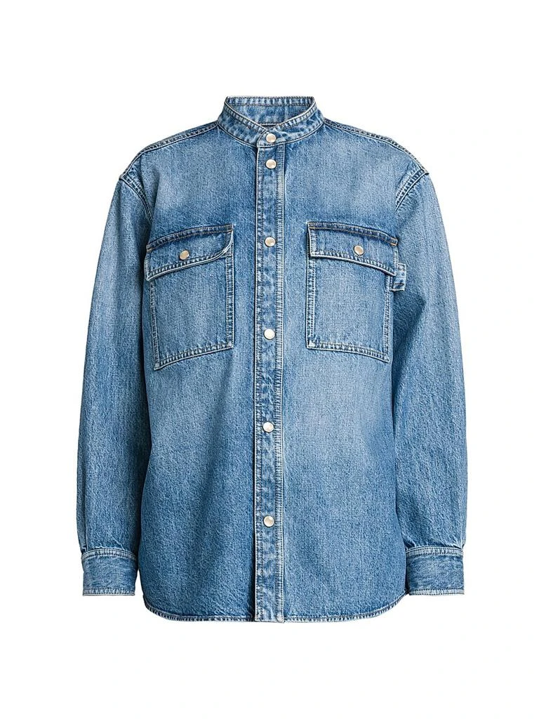 商品Bottega Veneta|Eco Wash Denim Shacket,价格¥10726,第1张图片